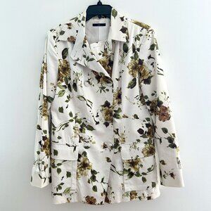 SASCH Floral Jacket Short-Trench Style